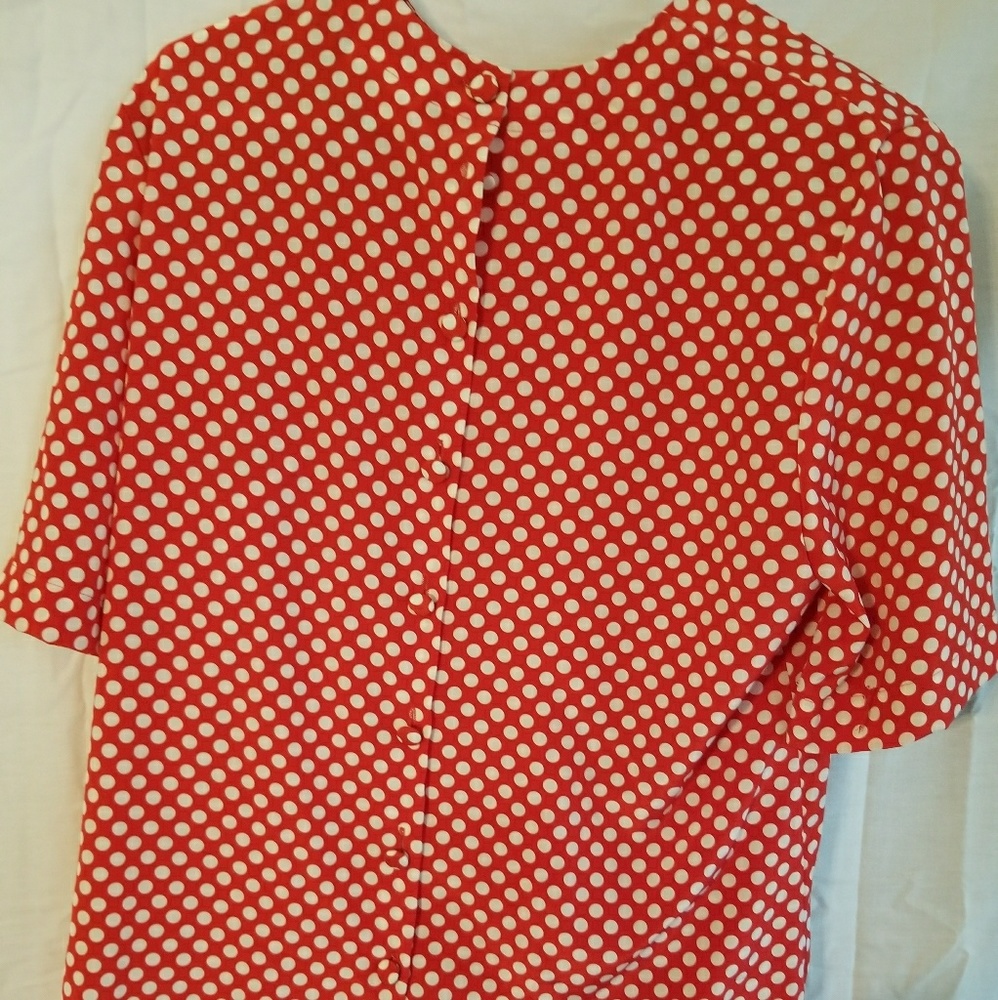 Vintage Polka Dot Blouse